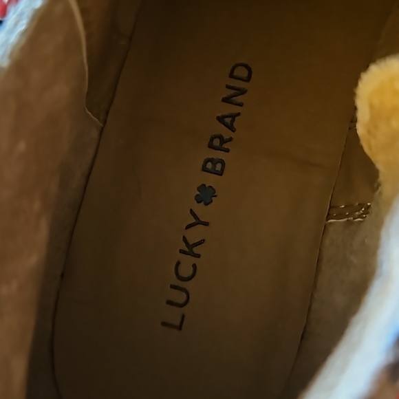 Lucky Brand Fhuna leather animal print booties size 9 - Picture 8 of 9